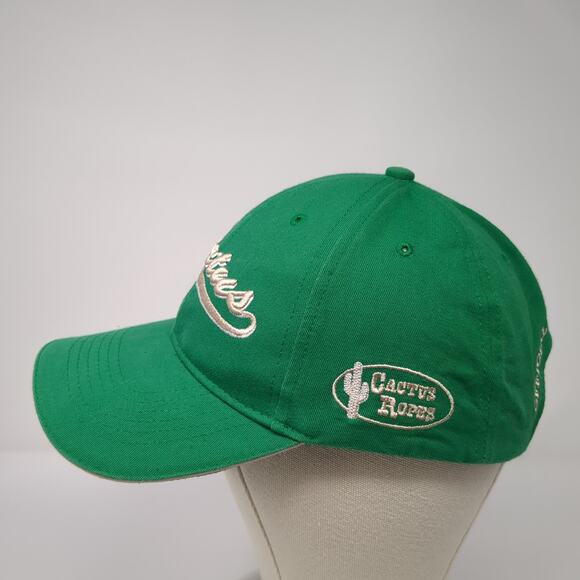 Cactus Ropes Strapback Hat Green One Size Solid Adjustable Embroidered - Picture 3 of 8